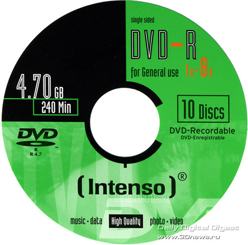 Intenso DVD-R 8x
