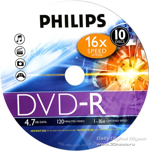  Philips DVD-R 16x 