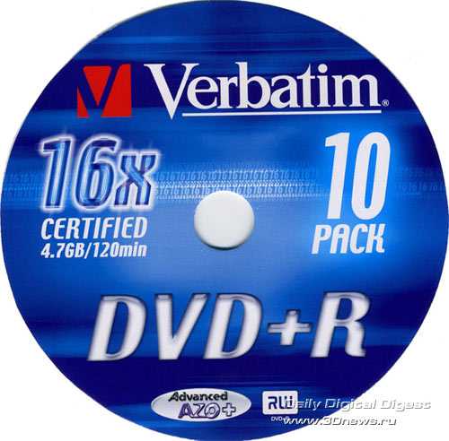 Verbatim DVD+R 16x