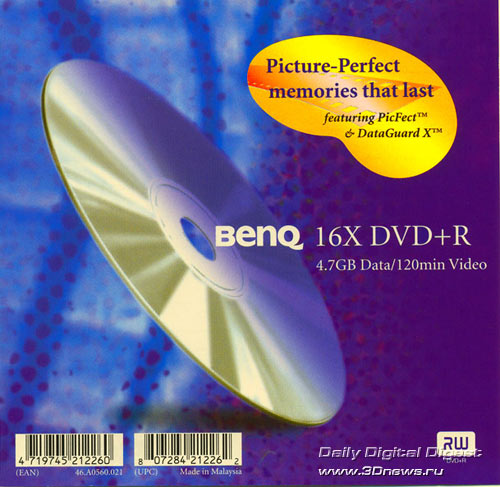Benq DVD+R 16x