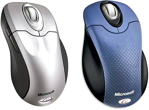 Wireless IntelliMouse Explorer Platinum Silver ()  Wireless Optical Mouse Blue Moon ()