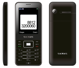 Мобильный телефон teXetTM-D222 в тонком корпусе