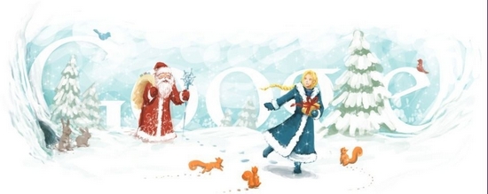 Google поздравила Деда Мороза с днем рождения