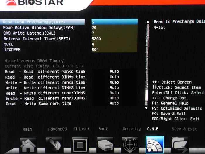  Biostar TZ77XE4 настройки памяти 2 