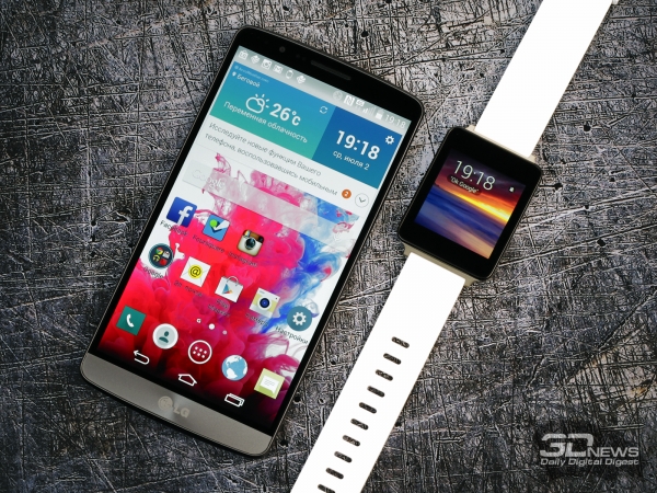  LG G Watch and LG G3 