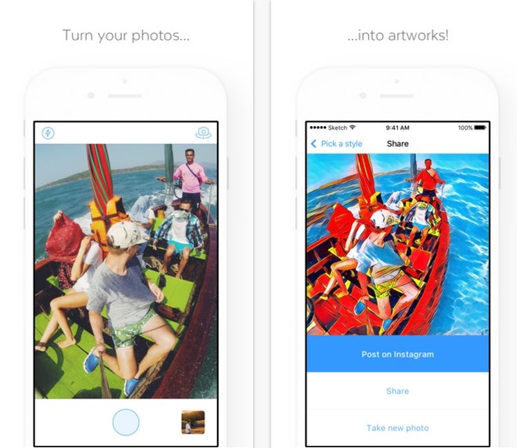 Российское приложение Prisma произвело фурор в 10 странах