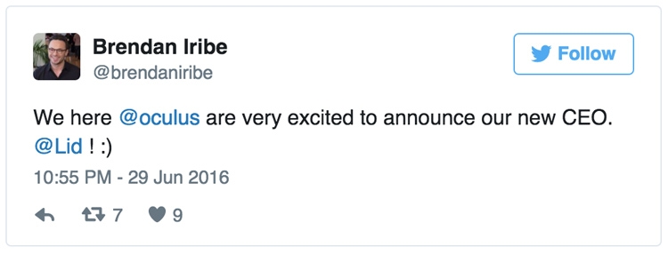Компания Oculus из-за хакера «сменила» гендиректора