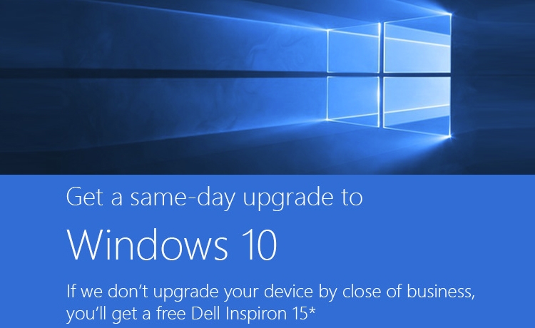 Уникальная акция Microsoft: ноутбук в подарок за невозможность обновления ПК до Windows 10