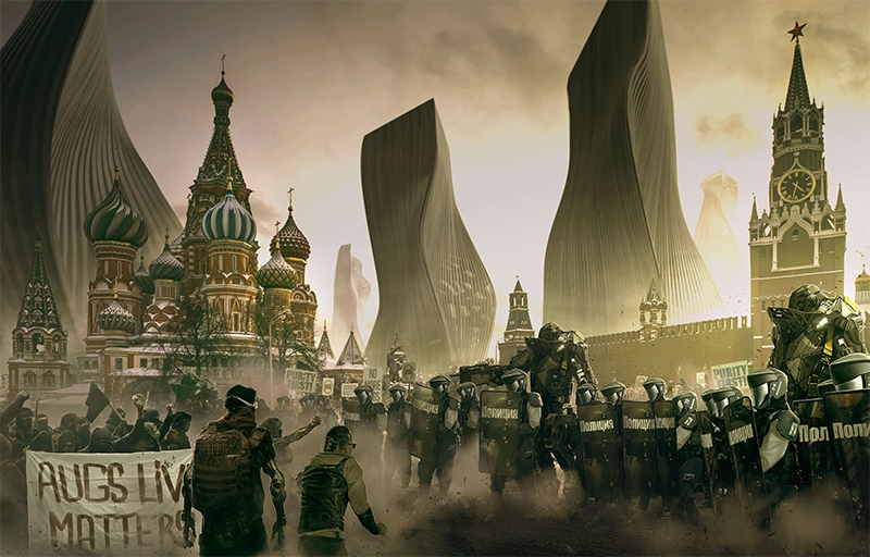 Художники Deus Ex: Mankind Divided перенесли Москву и другие города в 2029 год Художники Deus Ex: Mankind Divided перенесли Москву и другие города в 2029 год