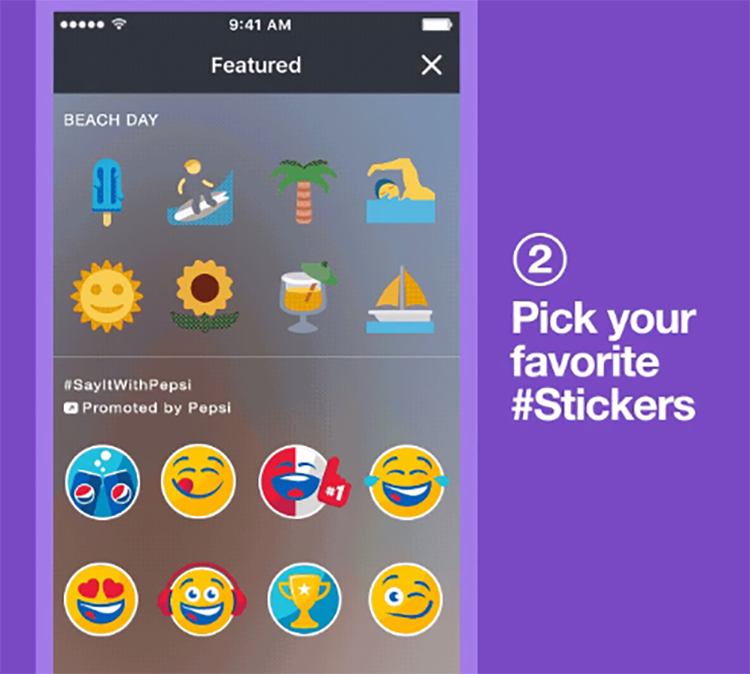 В Twitter появились брендированные стикеры