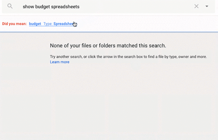 Google Drive получил «умный» поиск