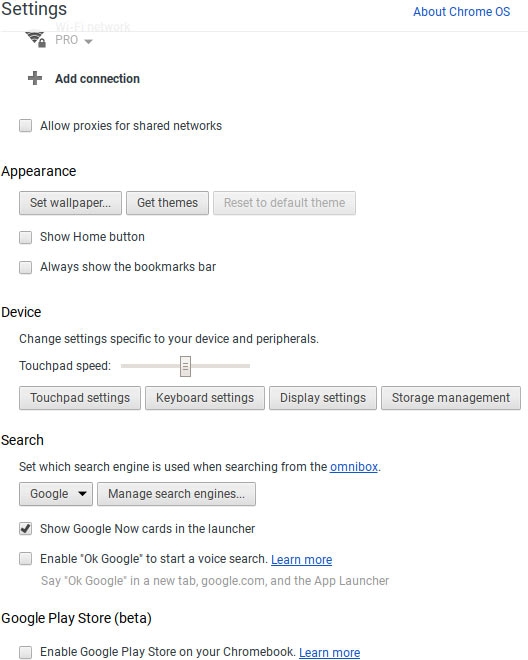 Появилась стабильная сборка Chrome OS с магазином Google Play