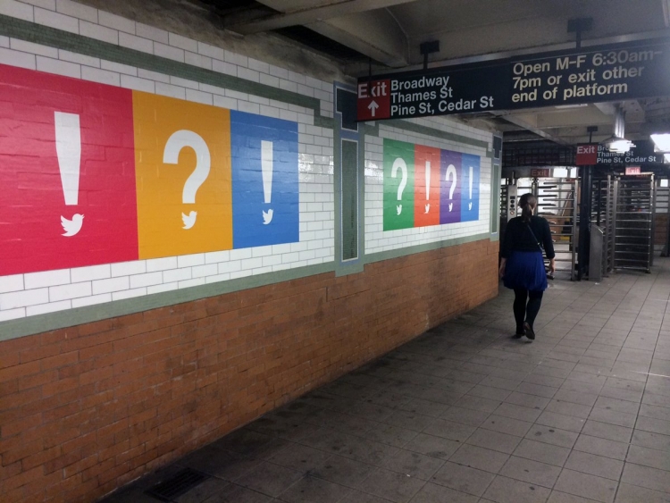 Twitter запустила в Нью-Йорке загадочную рекламную кампанию