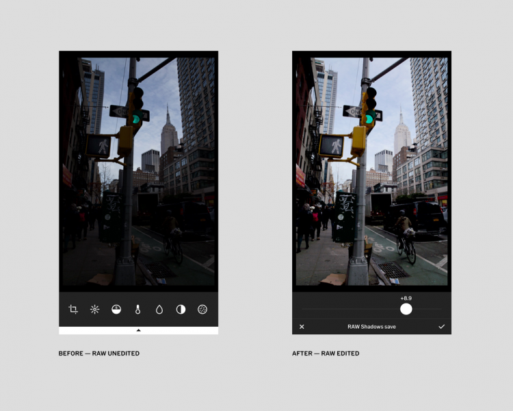 Фоторедактор VSCO для iOS получил полную поддержку формата RAW