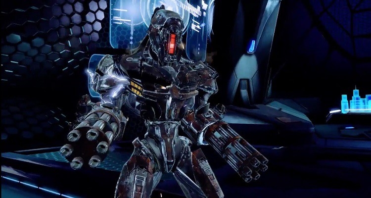 У следующего персонажа Killer Instinct вместо рук установлены пулемёты