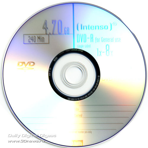  Intenso DVD-R 8x 