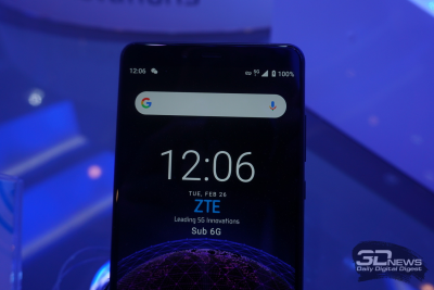 Прототип смартфона ZTE с поддержкой 5G Прототип смартфона ZTE с поддержкой 5G